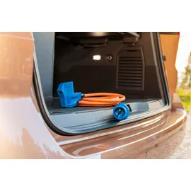 Brennenstuhl Camping CEE-Verlängerungskabel mit CEE-Stecker und Winkelkupplung inkl. Schutzkontakt-Kombisteckdose mit LED Spannungsanzeige (10m, orange