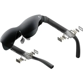 RayNeo Air 4 Pro AR/XR-Brille, HDR10-Display, Vision 4000 Chip, 201 Zoll Virtuelles Kino, 3D-Filme & Gaming Brillen für iPhone 17,16,15/Android/Switch 2/Mac/Steam Deck/PS4/5