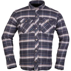 Modeka Nooner, Jacke/Hemd - Blau/Hellgrau - 5XL