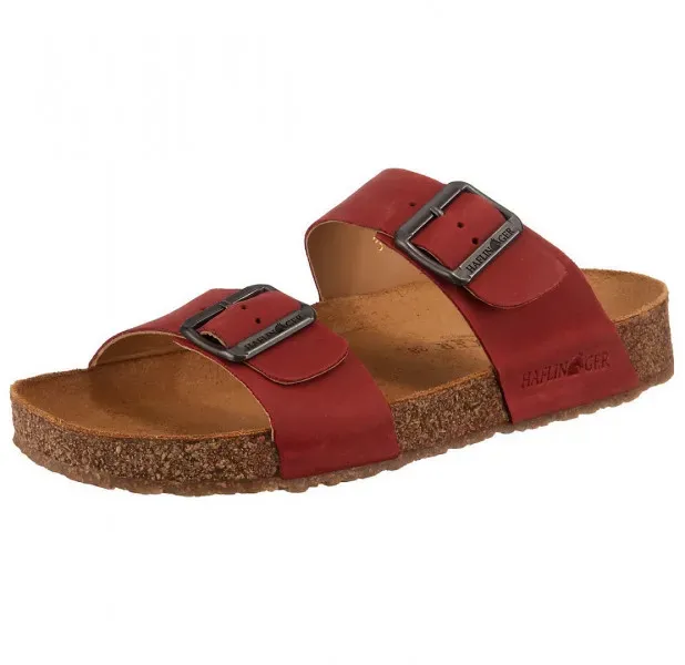 Haflinger Bio Andrea Pantolette 42 rot country