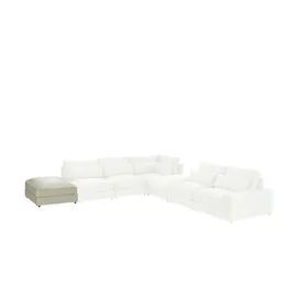 Sofa.de Hocker Branna 90 x 45 x 120 cm Beige/Grau