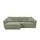 Lounge Collection Eckcouch Flachgewebe 2-Sitzer Grün