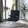 Homcom Schlafsessel 2-in-1 Polyester 61 x 80 x 125 cm Schwarz mit Kissen