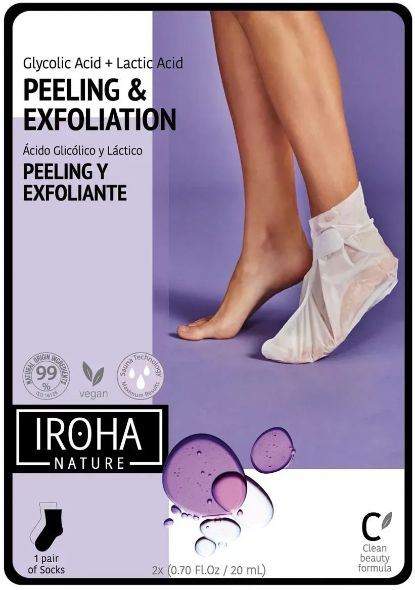 IROHA nature Peeling & Exfoliation Fußmaske 1 Paar