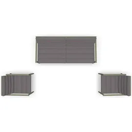 Lesli-Living Lesli Living Lounge-Set "Harper Olive" olivgrün/beige