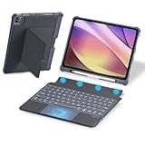 HUOBAO iPad Pro 11 Zoll Hülle mit Tastatur (1./2./3./4.), abnehmbare iPad Air 5./4. Generation Hülle mit Tastatur, 7-farbige iPad-Tastatur mit Hintergrundbeleuchtung, Trackpad und Stifthalter, QWERTY