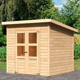 Karibu Gartenhaus Baggersee 3 2,40 x 2,36 m Beige