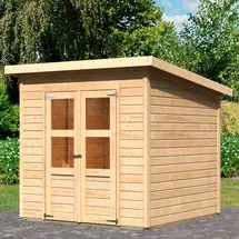 Karibu Gartenhaus Baggersee 3 2,40 x 2,36 m Beige