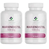 Mariendistel-Extrakt 500 mg 60 Kapseln Detox Liver Support (Packung mit 2)