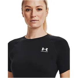 Under Armour HeatGear Kompressionsshirt Damen 001 black/white XL