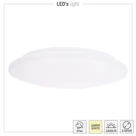 LED's light LED-Deckenleuchte 1 18 W spritzwassergeschützt Ø 37 cm