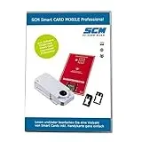 SCM Smart Card Mobile Professional – Kartenleser und Software zum lesen der SIM Karte Handy/SIM Leser inkl. Adpater Mini Micro Nano SIM