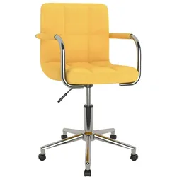 Esszimmerstuhl Drehbar Stoff V18 | vidaXL : Farbe - Senfgelb
