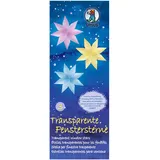 Ursus Transparente Fenstersterne Transparentpapier 80 Blatt 6 x 16 cm 115 g/qm