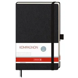 Brunnen Notizbuch »Kompagnon« A5 punktiert - 192 Seiten schwarz
