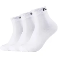 SKECHERS Unisex Socken, - Basic Kurzsocken, Mesh Ventilation Weiß 35-38
