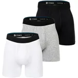 Stance Boxershort 3er Pack Figurbetont-Boxer Brief bunt|grau M