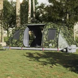 vidaXL Tunnelzelt 4 Personen Camouflage Wasserdicht