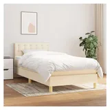 vidaXL Boxspringbett 90 x 200 cm Creme