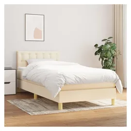 vidaXL Boxspringbett 90 x 200 cm Creme