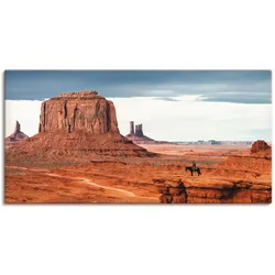 Artland Wandbild »Colorado - Utah Monument Valley«, Amerika, (1 St.), als Leinwandbild, Poster in verschied. Größen Artland Farbe Bild(er): braun