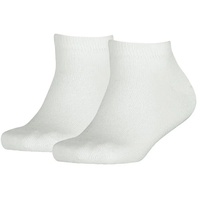 TOMMY HILFIGER Kinder Sneaker Socken, Vorteilspack - Teen, TH, Baumwolle, Uni, 23-42 Weiß 23-26 4er Pack (2x2P)