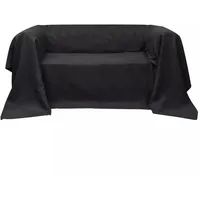 VidaXL Micro-Suede Sofaüberwurf Tagesdecke Anthrazit 270 x 350 cm