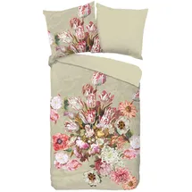 Muller Textil Miran Blumen Beige 155 x 220 cm + 80 x 80 cm
