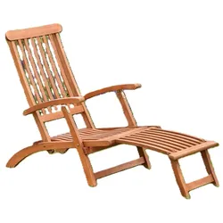 Merxx Deckchair Set 2tlg.1 Deckchair. klappbar1 AuflageEukalyptusholz