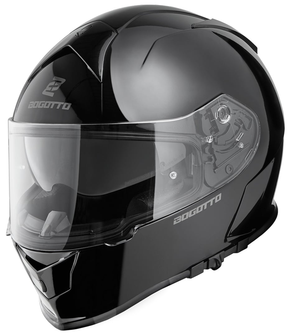 Bogotto V126 Solid Helm, zwart, XL Voorman