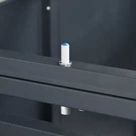 Estexo Mülltonnenbox 4 Türen anthrazit