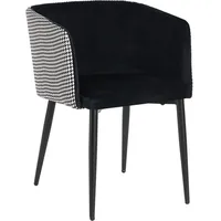 Hti-Living Stühle, Esszimmerstuhl Destin Hahnentritt Schwarz-Weiss