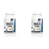 All Stars Multivitamin I 90 Kapseln Multivitamine hochdosiert I Supplement mit Vitamin C + Vitamin B Komplex + Vitamine A, E, K2 & D3 I Vitamin Kapseln vegan & mit wenig Zucker (Packung mit 2)