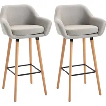 Homcom Barhocker 55 x 48 x 100 cm Beige