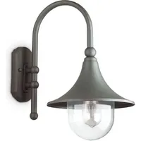 Ideal Lux CIMA Wandleuchte E27 dimmbar Anthrazit IP43 246819