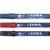 Lyra Pet Lyra Permanentmarker mark-sign fine 1-4mm, blau
