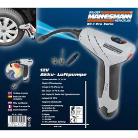Brüder Mannesmann Werkzeuge Brüder Mannesmann Akku-Luftpume, Schwarz/Grau