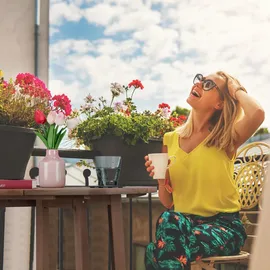 Relaxdays Halbrunder Klapptisch 74 x 80 x 50 cm braun