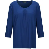 GOLDNER Viskose-Oberteil mit Halbarm", in royalblau | Gr.: 50,