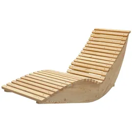 Home Deluxe Wellenholzliege 60 x 60 x 82 cm Braun