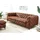 Riess-Ambiente Chesterfield Sofa Mikrofaser 3-Sitzer Braun