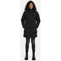 Marikoo Winterjacke "Kaituu XVI", Damen, Gr. L, schwarz, Obermaterial: 100% Polyester; Innenseite: 100% Polyester; Futter: 100% Polyester; Wattierung: 100% Polyester, Jacken Winterjacke, mit großer Kapuze, Topseller