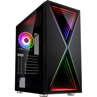 Kolink Void X ARGB Mid Tower PC-Gehäuse, ATX, mATX, Mini-ITX), PC Gehäuse, Schwarz