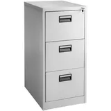Tectake Aktenschrank mit 3 Schubladen 62,4x46x102,8cm