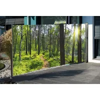 Westerholt Seitenmarkise mit Fotodruck Wald 1,6x3m, rechts - Auszug