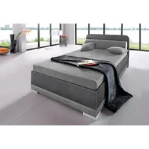 MAINTAL Polsterbett MAINTAL Betten Gr. Microvelours Ohne Bettkasten, Liegefläche B/L: 120cm x 200cm H: 91cm, kein Härtegrad, ohne Matratze, grau (steinfarben, dunkelgrau) Bett Polsterbett in verschiedenen Ausführungen