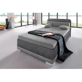 MAINTAL Polsterbett MAINTAL Betten Gr. Microvelours Ohne Bettkasten, Liegefläche B/L: 120cm x 200cm H: 91cm, kein Härtegrad, ohne Matratze, grau (steinfarben, dunkelgrau) Bett Polsterbett in verschiedenen Ausführungen