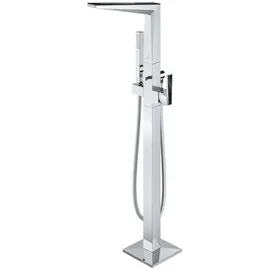 Grohe Allure Brilliant Private Collection Einhand-Wannenbatterie, inklusive Brauseset, Bodenmontage, Vanilla Noir Ceasarstone, Ausladung 270mm, 24424000, Farbe: Chrom