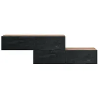 Planetmöbel Garderoben-Set Garderobenschrank Flur 140 cm, verschiedene Farben, (Garderobenschrank,
