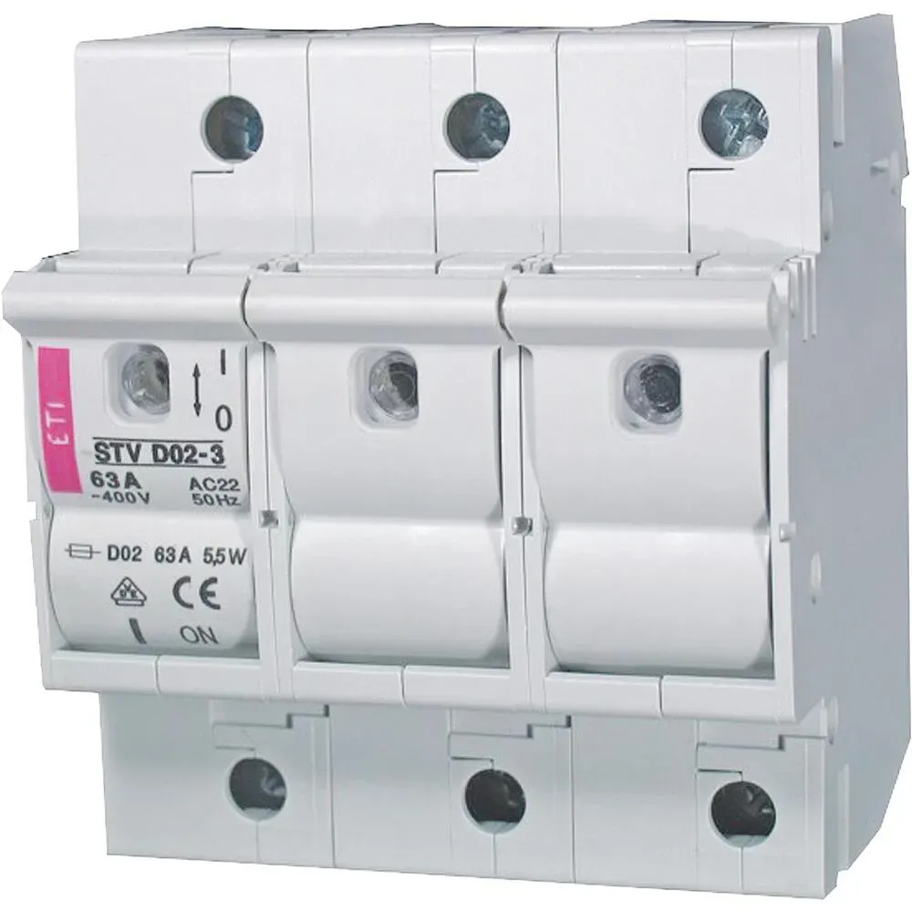 Neozed Sicherungslasttrennschalter STV D02 bis 63A, 3-polig ETI